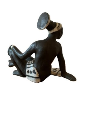 Metal and ceramic figurine, Michael Anderson, Denmark