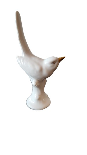 Porcelain figurine Bird, Hollohaza, Hungary