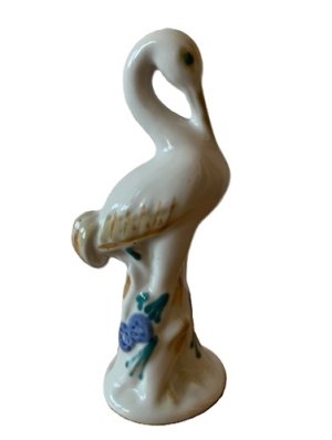 Porcelain figurine Połonne,Heron