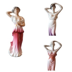 3 Porcelain Figurines Jan Jezela Katowice
