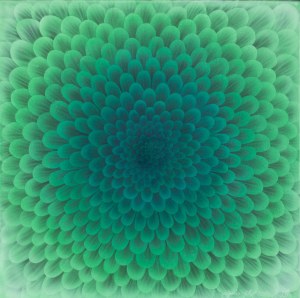 Hanna Rozpara, Green Flower, 2025