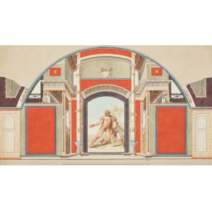 Franciszek Smuglewicz (1745-1807), Pijany Herkules (według starożytnego malowidła z Villa Negroni), 1777