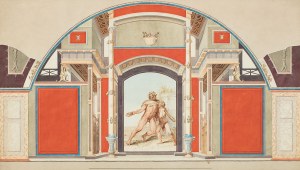 Franciszek Smuglewicz (1745-1807), Drunken Hercules (based on an ancient painting from Villa Negroni), 1777