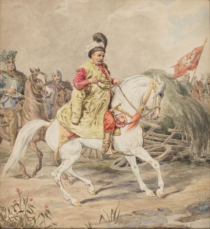 Józef Brodowski (1828-1900), Juliusz Kossak as John III Sobieski, ca. 1860-1880
