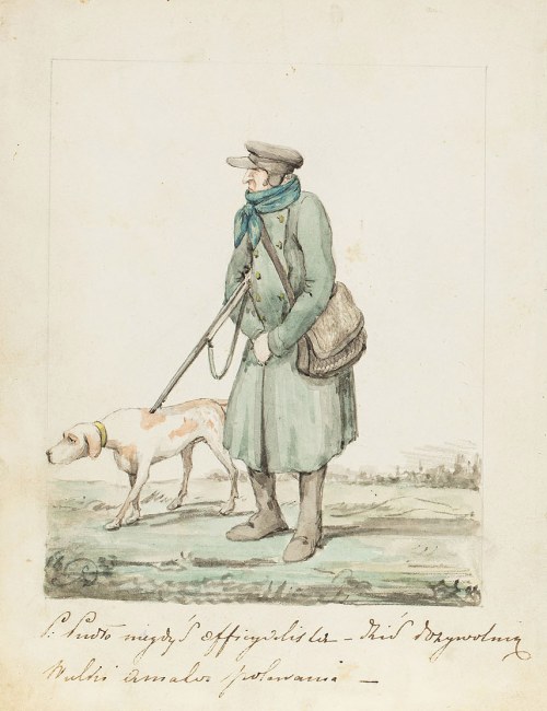 Aleksander Orłowski (1777-1832), Szkicownik z sześcioma karykaturami, 1823