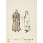 Aleksander Orłowski (1777-1832), Szkicownik z sześcioma karykaturami, 1823