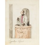 Aleksander Orłowski (1777-1832), Szkicownik z sześcioma karykaturami, 1823