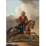 Autor Nieokreślony, Portrety jeźdźców (para), 1 poł. XIX w.