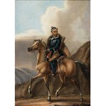 Autor Nieokreślony, Portrety jeźdźców (para), 1 poł. XIX w.