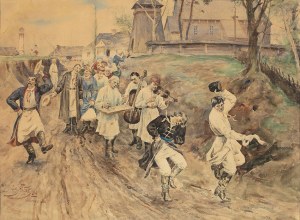 Julian Fałat (1853-1929), Wedding Procession, 1884