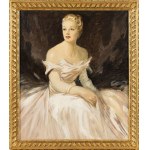 Stefan Julius Norblin de la Gourdaine (1892-1952), Portrait of a woman in an evening gown