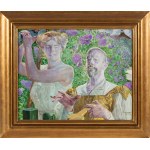 Jacek Malczewski (1854-1929), Self-portrait with Muse and Budleja, 1912