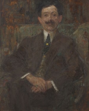 Olga Boznańska (1865-1940), Portrait of a man with binocle, ca. 1905