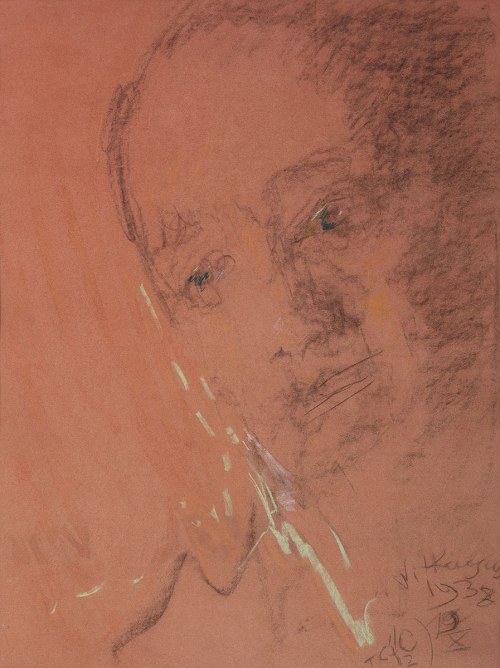 Stanisław Ignacy Witkiewicz (1885-1939) ((Witkacy)), Portret mężczyzny, 1938