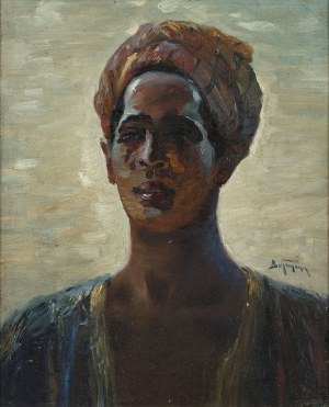 Adolf Behrmann (1876-1942) (Abraham), Portrait of a Man in a Turban (Beautiful Arab)