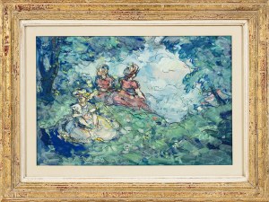 Stanislaw Eleszkiewicz (1900-1963), Breakfast on the grass