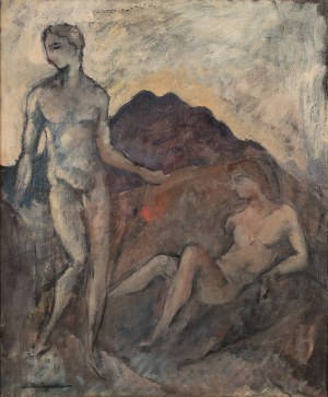 Zygmunt Dobrzycki (1896-1970), Composition with two figures