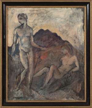 Zygmunt Dobrzycki (1896-1970), Composition with two figures