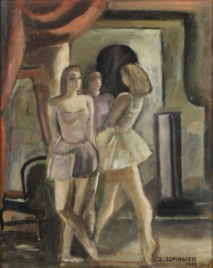 Zygmunt Szpingier (1901-1960), Before the Test, 1953