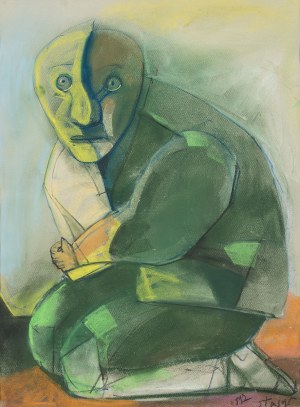 Stasys Eidrigevičius (b. 1949), Sitting, 1992
