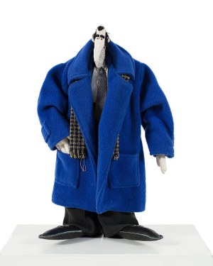 Paul, Monika Althamer, Chamberlain (b. 1967, d. 1966), Businessman in a cobalt coat, 1990s.