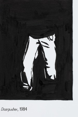 Wilhelm Sasnal (b. 1972), Doorpusher 1984, 2002