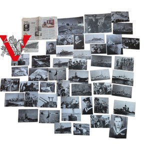 World War II Navy - Collection of photos (about 48) from the collection of sailor Leonard Wojciki, survivor of ORP 