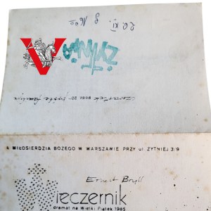 Solidarity, Evening News , Andrzej Wajda, conspiratorial invitation to a play , 1985