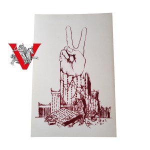 Solidarity, Victoria on the ruins of Kulutra Palace, BEAUTIFUL Photo Flyer