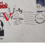 Solidarność, Koperta z autografem Lecha Wałęsy, 1983 Nagroda Nobla