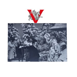 Solidarity, Christmas wishes, Collage, Flyer, Christmas Eve, Martial Law, Lech Walesa