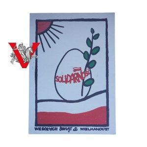 Wesołych Świąt, SOLIDARNOŚĆ WALCZĄCA, SW, 1987, Wielkanoc