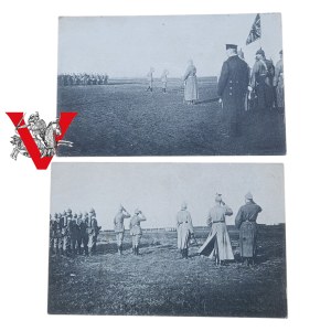 Army visitation, General Staff, Kaiser Wilhelm, Two INTERESTING Photos