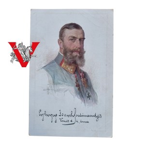 Aryck Prince Joseph Ferdinand of Habsburg, CK Army, Autograph