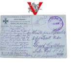 Grodków Opole, List Karta z Frontu 1916 rok, 68 Pułk Landwehry, nazwisko Barschz