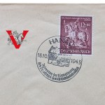 III Rzesza, Hanau, 1943, dwa stemple okolicznosciowe