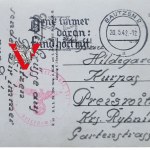 Przyszowice Rybnik, Feldpost, III Rzesza, 1942, Stemple, Gapa, Wehrmacht