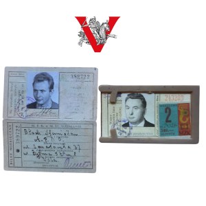 Warsaw, two monthly tickets, MPK 1950s and MZK 1980s, one person