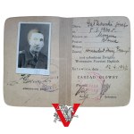 Powstanie, Legitymacja Weterana Powstań Śląskich, Komendant Straży Przemysłowej, 1947, RZADKOŚĆ