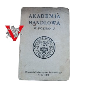 Poznan, School Legitimation, Academy of Commerce in Poznan 1947 year