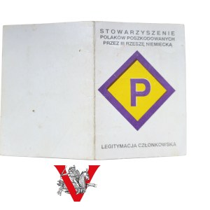 Legitimation, Association of Poles Victimized by the Third Reich, Prisoner of the Camps, Leszno 1992