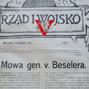 Polish Legions, POW, Government and Army, illegal periodical, 1917, Andrzej Strug, Beliniak