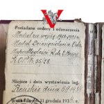 Legitymacja KOP, Korpus Ochrony Pogranicza 1934 -39, Sierżant, Końskie, Kapitan Trojanowski KATYŃ