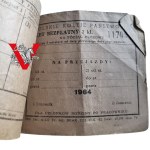 PKP, Książeczka Bietowa dla Rodzin Pracowników, 1963, Warszawa Sopot