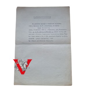 Silesian Uprisings, Confirmation of Participation in the Second and Third Uprisings and Plebiscite