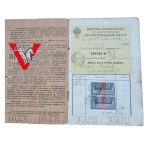 Legitymacja Oszczędnościowa, Carska Rosja, Polak Jakub Feliks Józefowicz, Woroneż 1912, CIEKAWE ZNACZKI