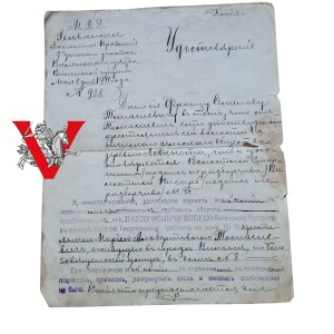 Vilnius 1911, Certificates of residence in Vilnius Gubernia, Issued by a Notary from Vilnius