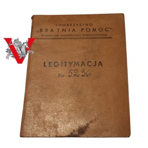 Uniwersytet Warszawski - Wydział Prawa, Legitymacja Bratnia Pomoc, 1948, Denis Helena - Prawnik z Kancerlarii Prezydenta i Rady Państwa