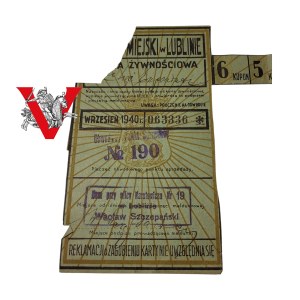 GG, Occupation, Lublin,,, Food Card 1940