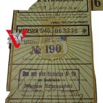 GG, Okupacja, Lublin,, Kartka Żywnościowa 1940 rok